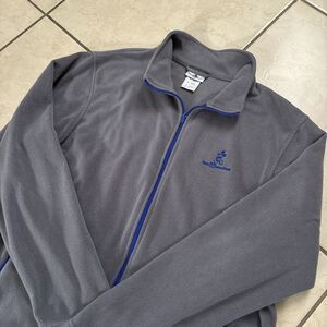 Disney Parks Fleece Full Zip XL Gray Disneyland Mickey Sweatshirt Long Sleeve